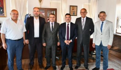 Bursa’da esnaf başkanlarından Mudanya Kaymakamı Ayhan Terzi’ye ziyaret